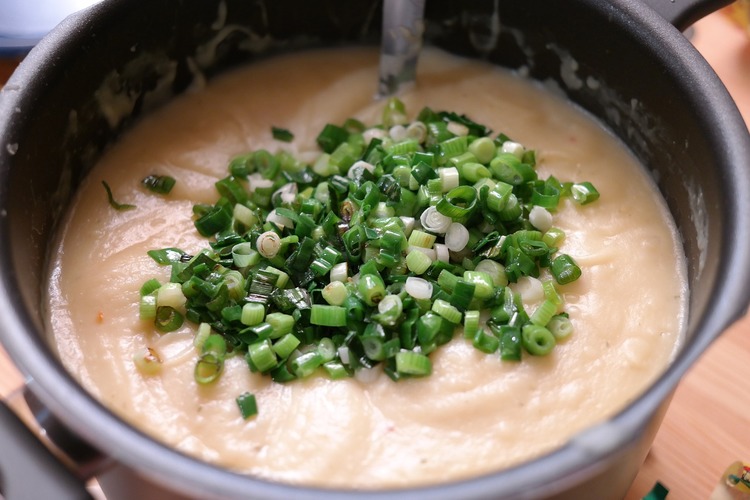 Vegan Recipe - Vegan Potato Soup with Green Onions