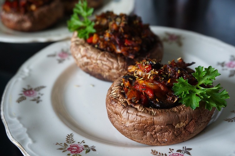 Vegan Stuffed Portobello Mushrooms - Vegan Recipe