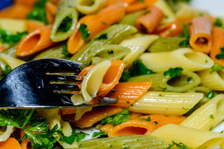 Vegan Tricolor Penne Pasta with Parsley Recipe